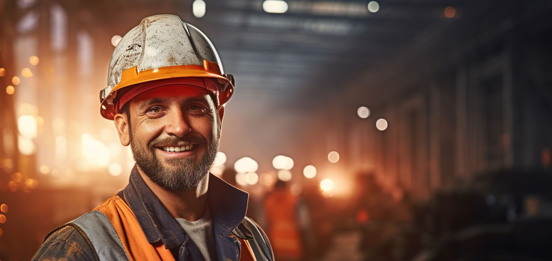 Ein Arbeiter mit Schutzhelm und Arbeitskleidung vor einem Schmelzofen im Schmelztiegelwerk Mammut Wetro